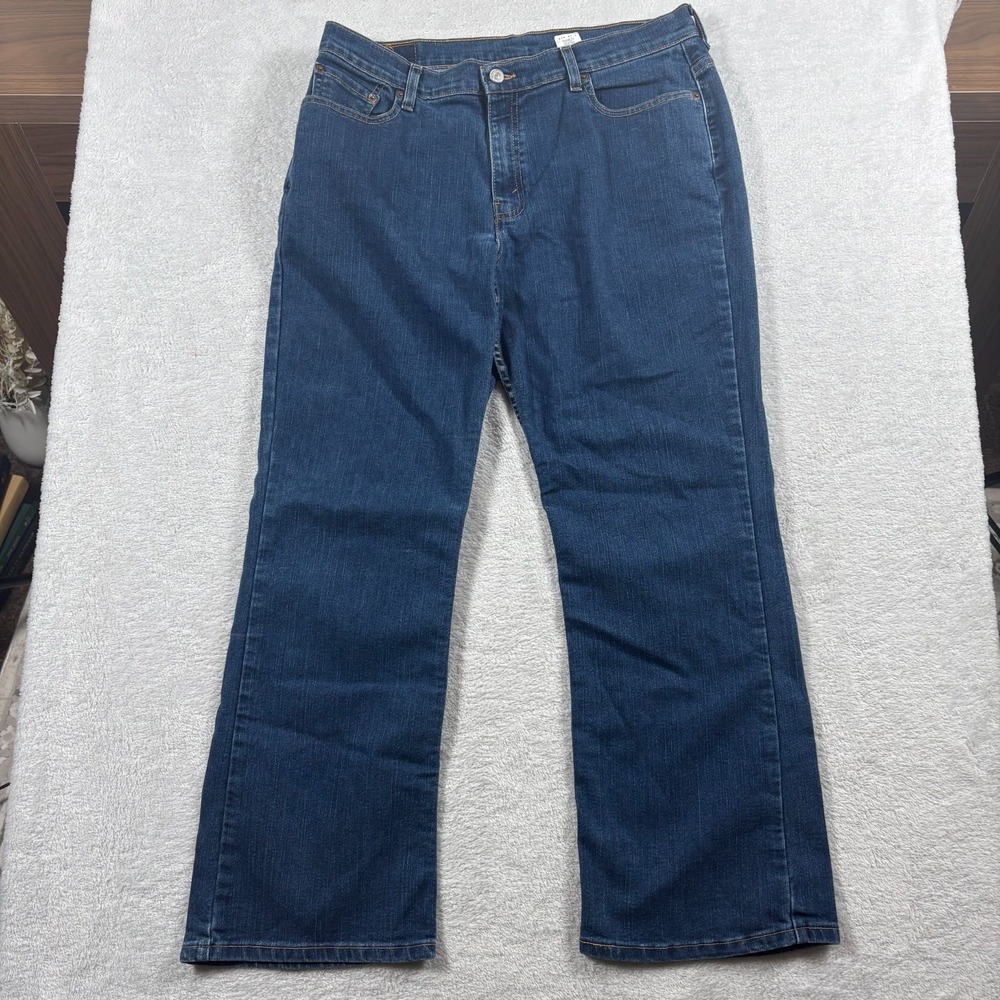 Levi's 515 Bootcut Jeans Womens 16 Mis S Blue Denim Cotton Low Rise Medium Wash‎